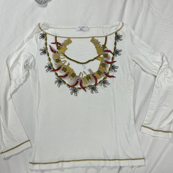Blumarine / Bluegirl Brand new never worn shirt so fabulous ✨✨ size small - Picture 4 of 4